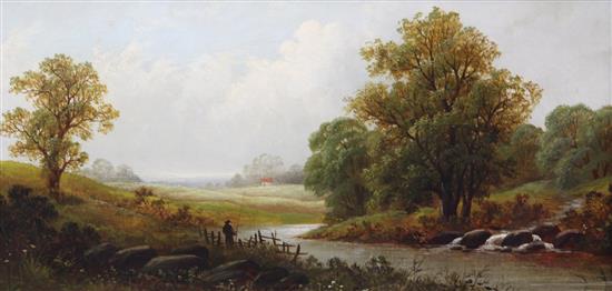 Daniel H. Winder (1880-1920) Near Harleigh, Cheshire and Derwent Water, 8 x 16in.